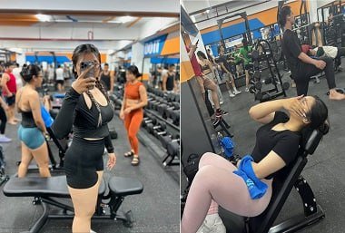 Chịch nhau với em dâm đãng mới tập gym